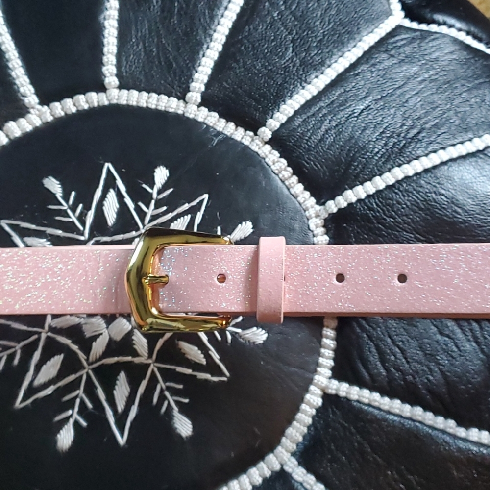 Pretty Pink Shimmer Belt